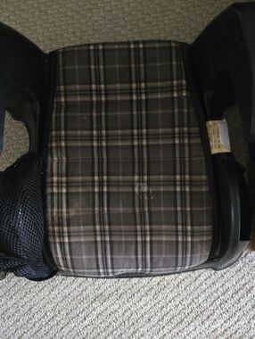 Cosco Plaid Booster Car Seat Cushion - Brown/Black